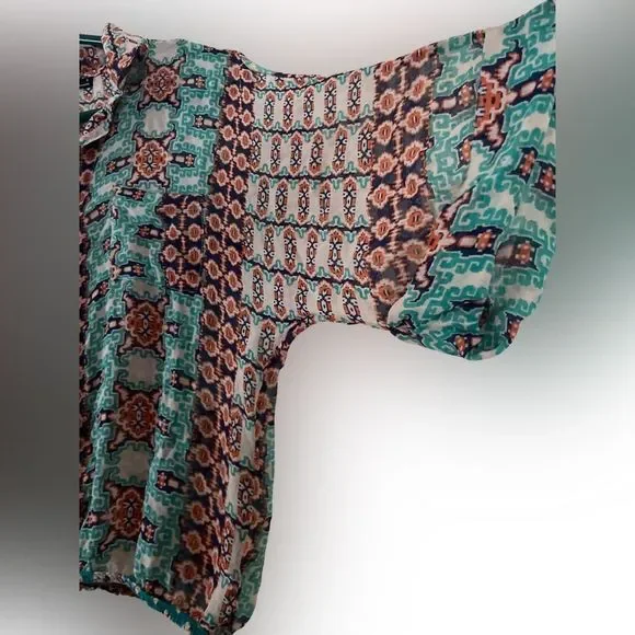 Gypsy 05 100% Silk Bohemian Blouse - Size Small - Picture 10 of 12